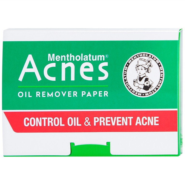 Giấy thấm dầu Acnes Oil Remover Paper giúp kiểm soát nhờn, ngăn ngừa mụn (100 tờ)