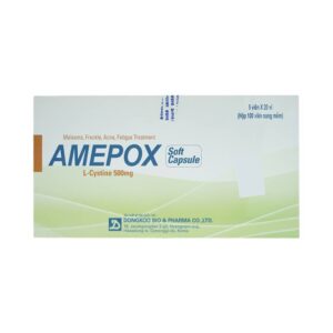 Thuốc Amepox 500mg DongKoo điều trị sạm da do tàn nhang, nám da (20 vỉ x 5 viên)