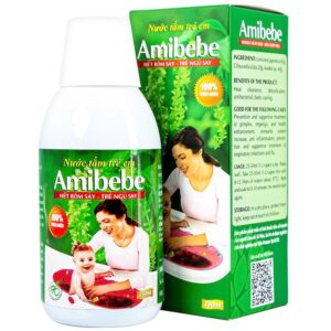 Nước tắm trẻ em Amibebe Herbe phòng và hỗ trợ điều trị rôm sảy (250ml)