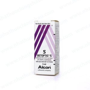 Thuốc nhỏ mắt Betoptic S Alcon điều trị tăng nhãn áp, glôcôm góc mở mạn tính (5ml )