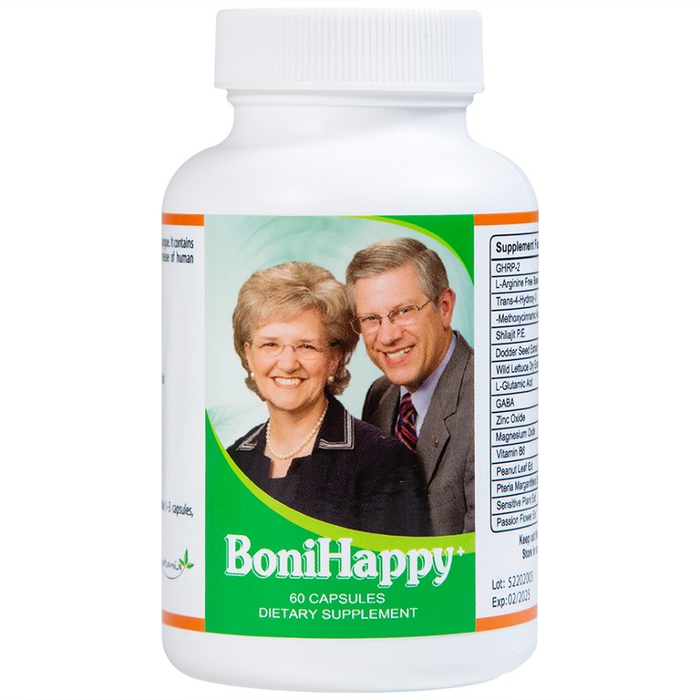 Viên uống BoniHappy Botania hỗ trợ điều trị mất ngủ, cải thiện và phục hồi sức khỏe (60 viên)