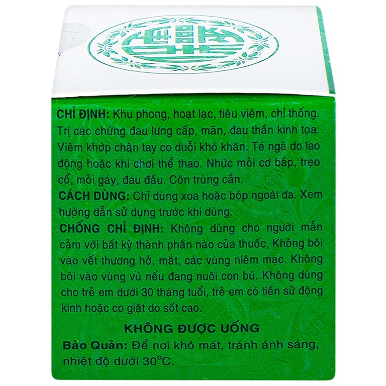 Cao xoa bóp Bạch Hổ Hoạt Lạc Cao Bảo Linh điều trị đau lưng cấp, đau thần kinh tọa (12 chai x 20g)