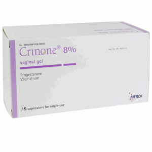 Gel Crinone 8% Merck điều trị các rối loạn liên quan đến sự thiếu hụt progesterone (15 ống)