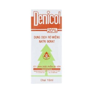Dung dịch rơ miệng Denicol 20% Sagopha điều trị tưa lưỡi, lở miệng, sưng lợi (15ml)