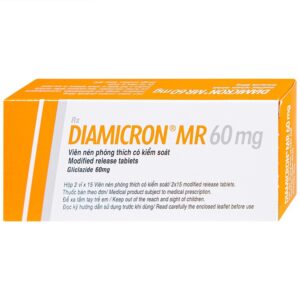 Thuốc Diamicron MR 60mg Servier điều trị tiểu đường típ 2 (2 vỉ x 15 viên)