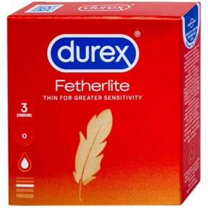 Bao cao su Durex Fetherlite vừa vặn, độ bảo vệ cao (3 cái)
