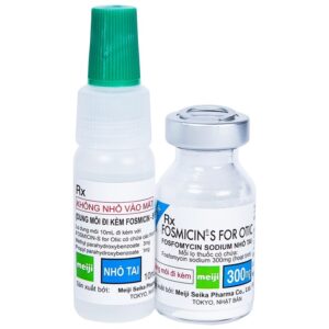 Thuốc nhỏ tai Fosmicin-S For Otic Meiji 300mg điều trị viêm tai ngoài, viêm tai giữa (10ml)