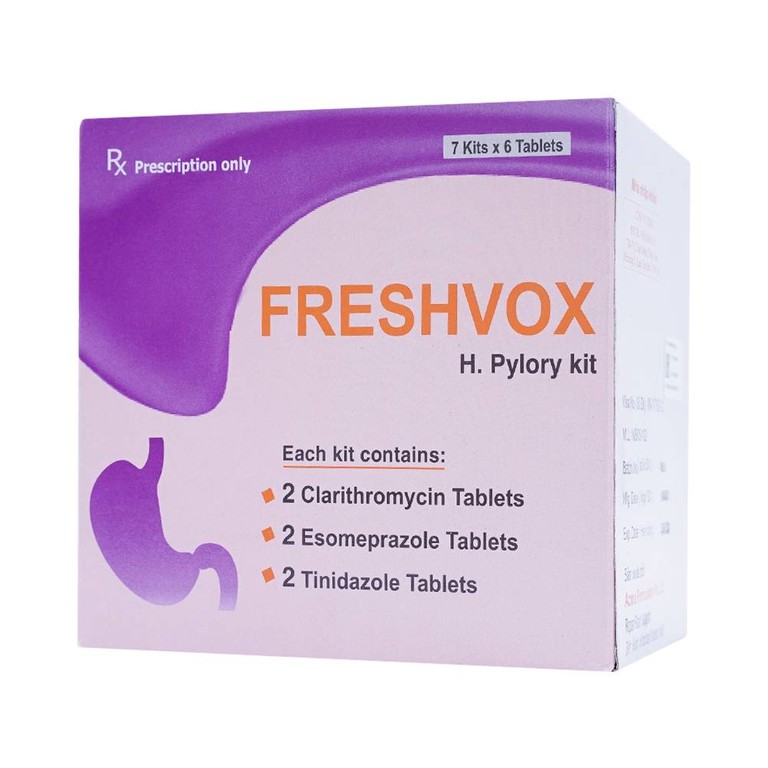 Thuốc Freshvox ACME điều trị viêm dạ dày cấp và mạn tính (7 vỉ x 6 viên)