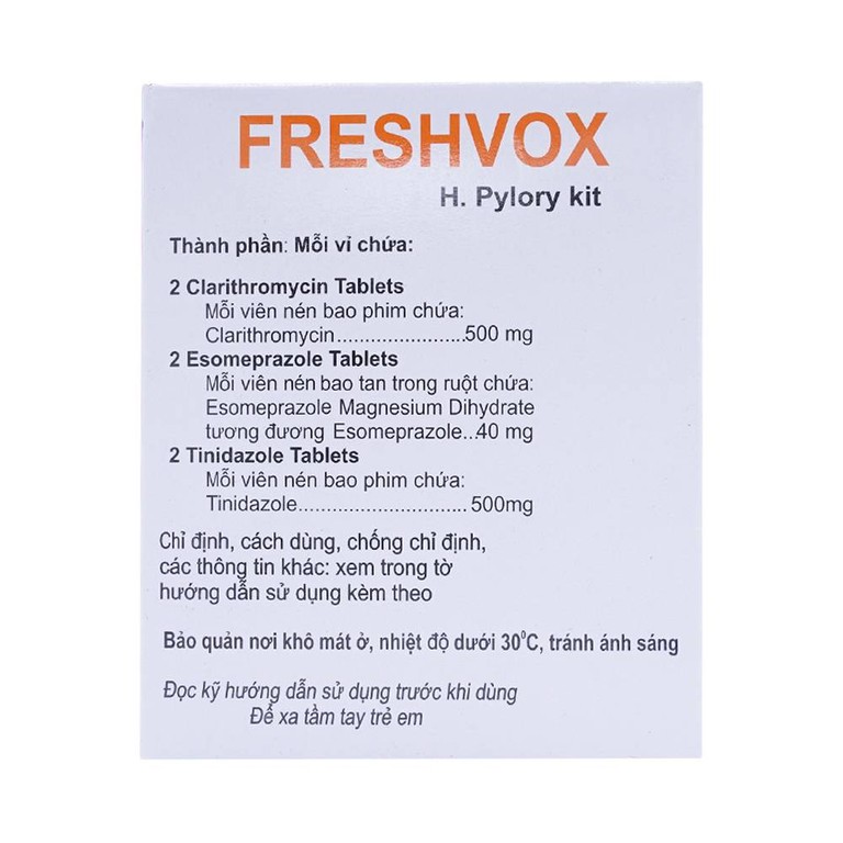 Thuốc Freshvox ACME điều trị viêm dạ dày cấp và mạn tính (7 vỉ x 6 viên)