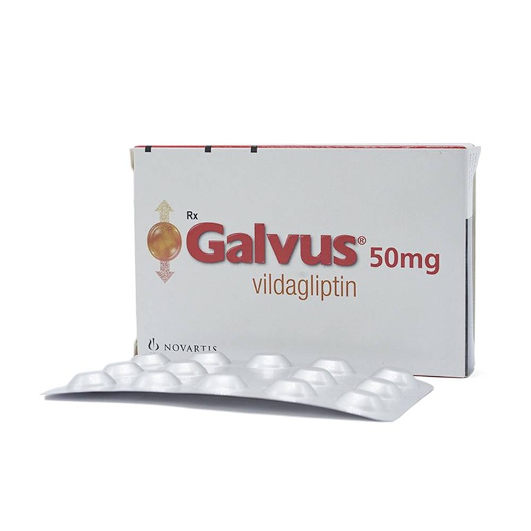 Thuốc Galvus 50mg Novartis hỗ trợ điều trị đái tháo đường típ 2 (2 vỉ x 14 viên)