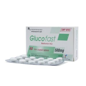Thuốc Glucofast 500mg Mebiphar điều trị tiểu đường típ 2 (4 vỉ x 15 viên)