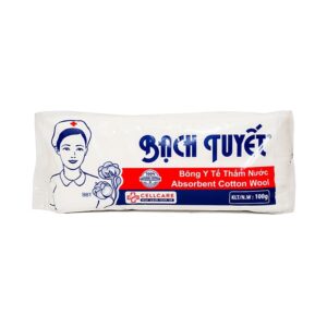 Bông y tế thấm nước Bạch Tuyết 100g dùng trong chăm sóc cá nhân và y tế (50 gói)