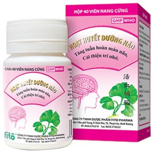 Thuốc Hoạt Huyết Dưỡng Não Fito giúp tăng tuần hoàn máu não, cải thiện trí nhớ (40 viên)