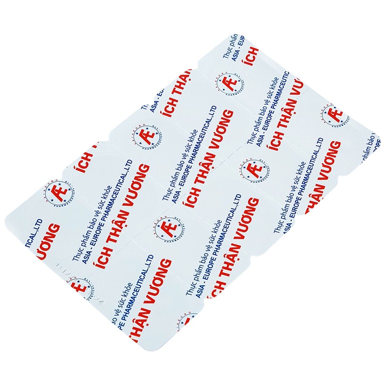 Viên uống Ích Thận Vương Á Âu bổ thận, lợi tiểu (3 vỉ x 10 viên)