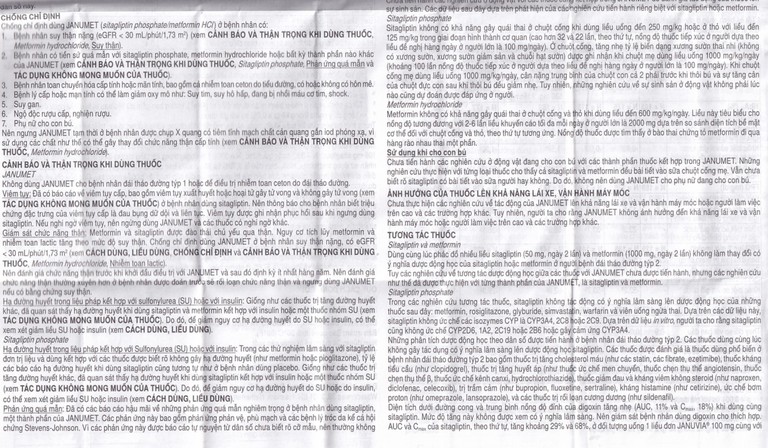 Viên nén Janumet 50mg/1000mg MSD điều trị đái tháo đường típ 2 (4 vỉ x 7 viên)