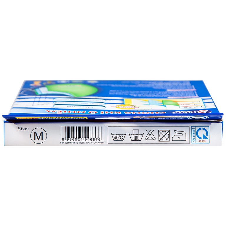 Khẩu trang sợi hoạt tính Kissy size M 3 lớp giúp lọc sạch không khí, ngăn bụi, khí ô nhiễm