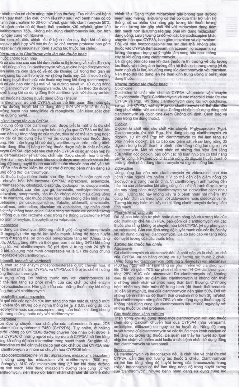 Viên nén Klacid 250mg Abbott điều trị viêm amidan, viêm tai giữa, viêm xoang cấp (1 vỉ x 10 viên)