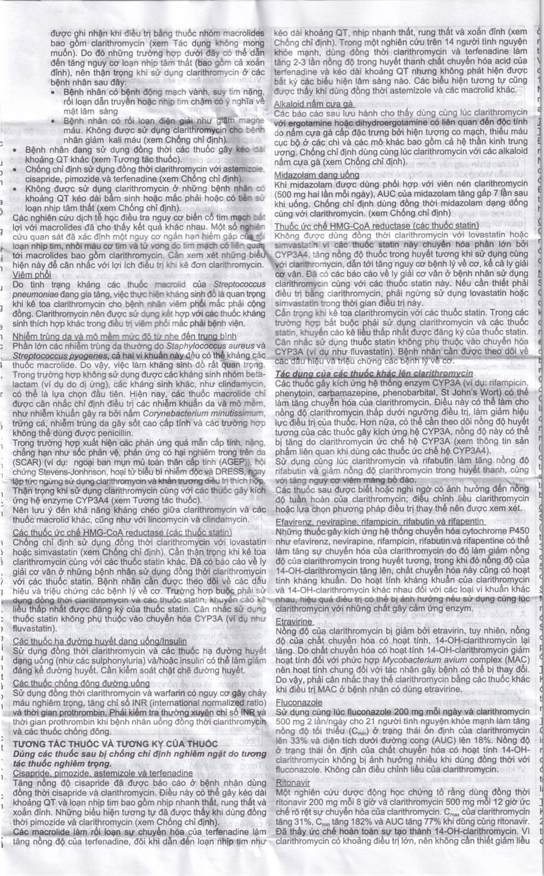 Viên nén Klacid 250mg Abbott điều trị viêm amidan, viêm tai giữa, viêm xoang cấp (1 vỉ x 10 viên)