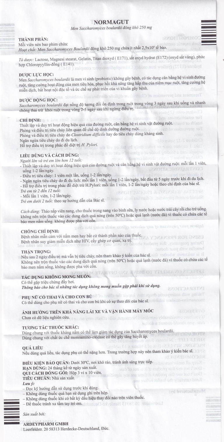 Thuốc Normagut MEGA We care cân bằng hệ vi sinh đường ruột (3 vỉ x 10 viên)