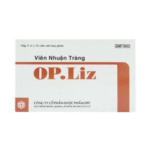 Viên nhuận tràng OP.Liz OPC nhuận tràng, điều trị táo bón (5 vỉ x 10 viên)