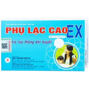 Viên uống Phụ Lạc Cao EX Hồng Bàng hỗ trợ lưu thông khí huyết, bổ huyết (3 vỉ x 10 viên)