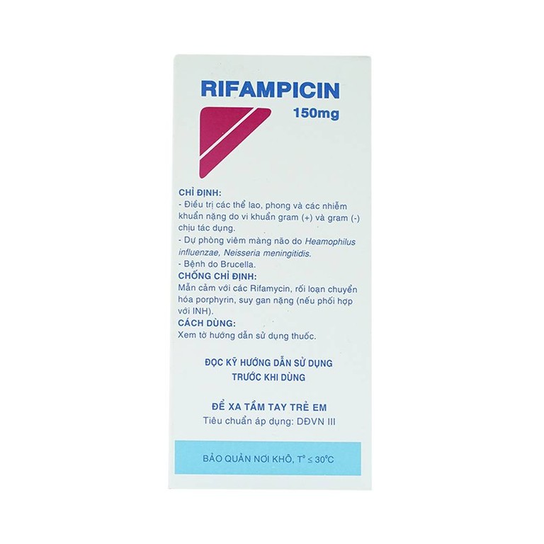 Thuốc Rifampicin 150mg Mekophar điều trị lao, phong (250 viên)