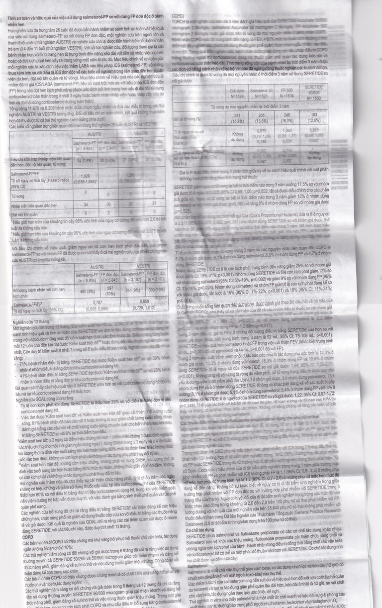 Khí dung Seretide Evohaler DC 25/125 Gsk điều trị hen phế quản, tắc nghẽn phổi mạn tính (120 liều)