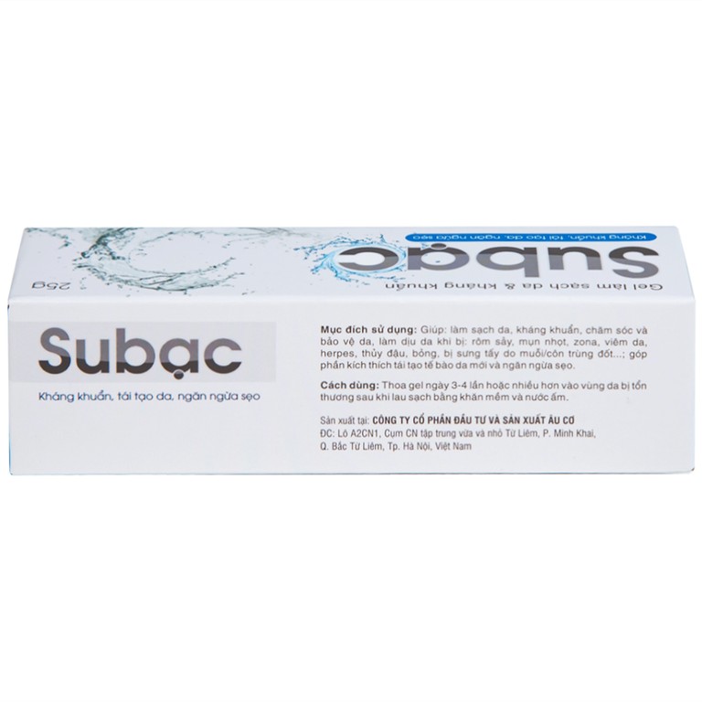 Gel bôi Su Bạc kháng khuẩn, làm sạch da (25g)