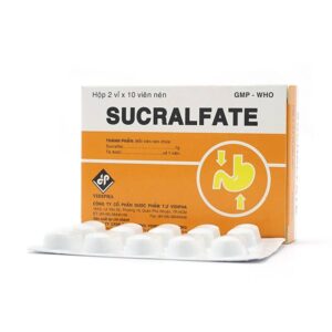 Thuốc Sucralfate Vidipha điều trị loét tá tràng - dạ dày (2 vỉ x 10 viên)