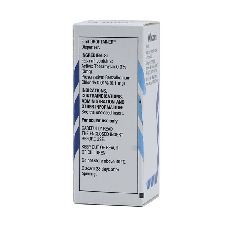 Thuốc nhỏ mắt Tobrex Alcon điều trị nhiễm khuẩn ở mắt (5ml)