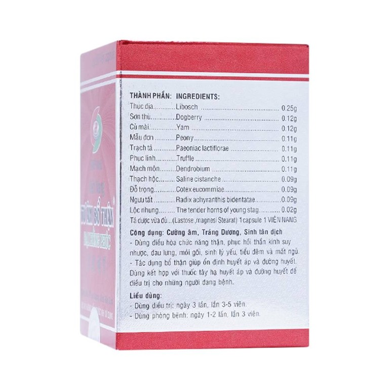 Thuốc Tư Âm Bổ Thận Đại Hồng Phúc cường âm, tráng dương, sinh tân dịch (80 viên)