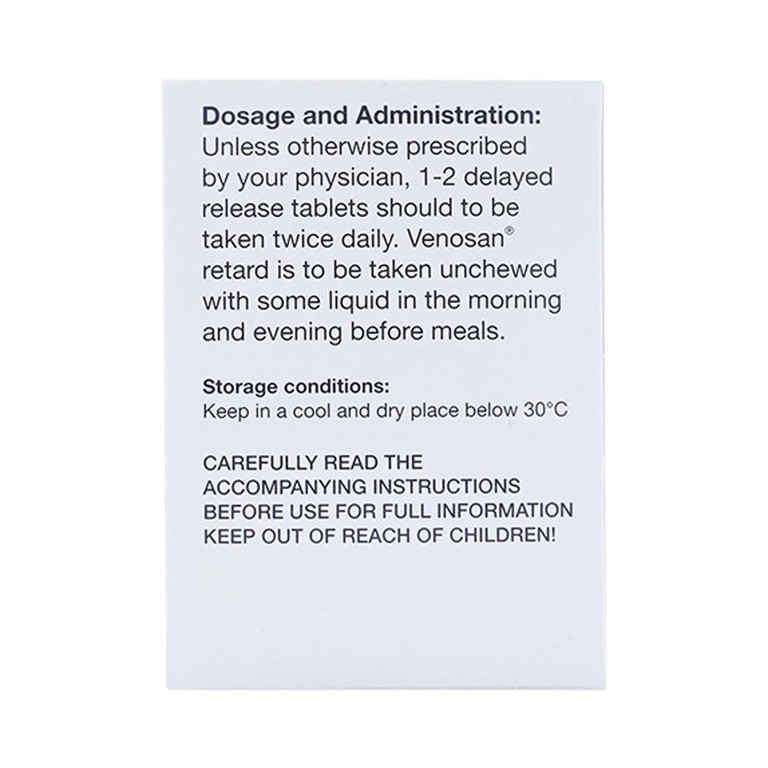 Thuốc Venosan Retard 263.2mg Dr. Willmar Schwabe điều trị viêm tĩnh mạch huyết khối (10 vỉ x 10 viên)