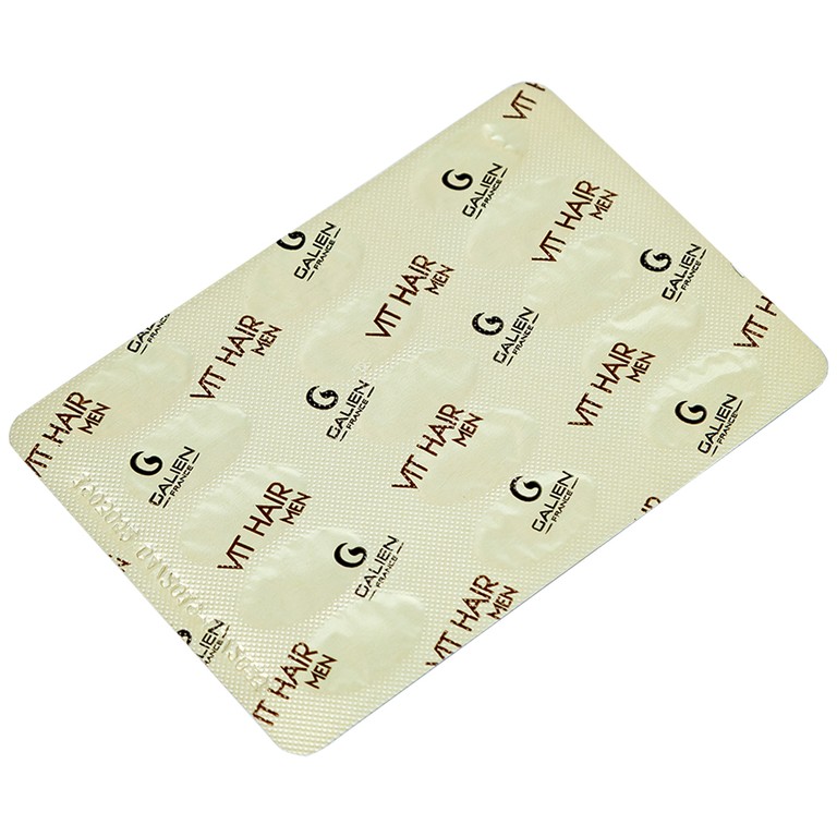 Viên uống Vit Hair Men Galien hỗ trợ giảm rụng tóc dành cho nam giới (4 vỉ x 15 viên)