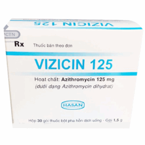 Thuốc Vizicin 125 Hasan điều trị nhiễm khuẩn do vi khuẩn (30 gói x 1.5g)