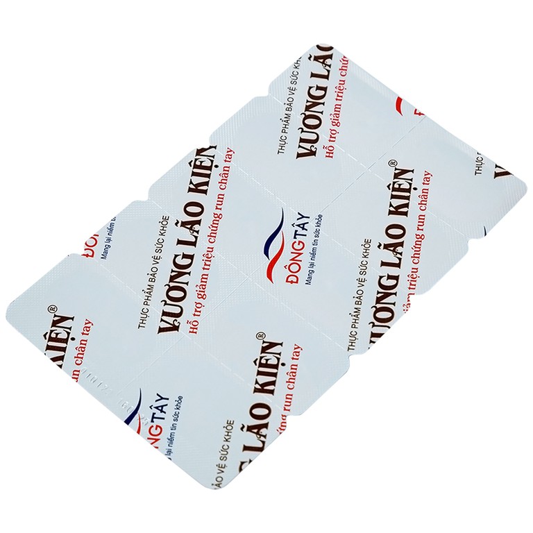 Viên uống Vương Lão Kiện Đông Tây hỗ trợ giảm triệu chứng run chân tay (3 vỉ x 10 viên)