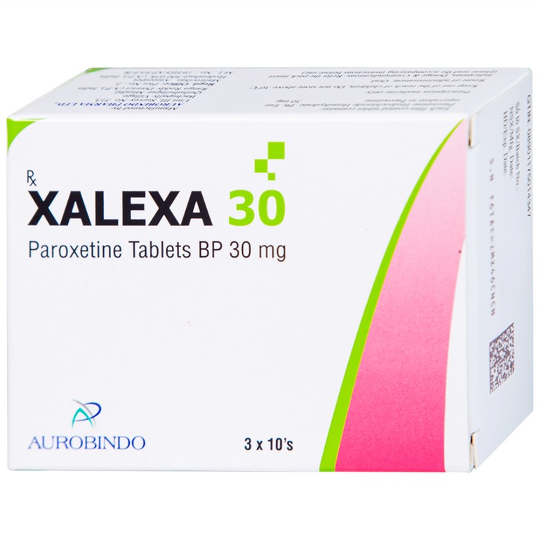 Thuốc Xalexa 30 Aurobindo điều trị các cơn trầm cảm lớn (3 vỉ x 10 viên)