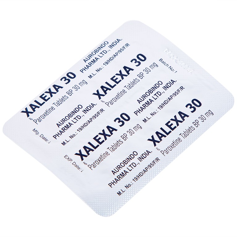 Thuốc Xalexa 30 Aurobindo điều trị các cơn trầm cảm lớn (3 vỉ x 10 viên)