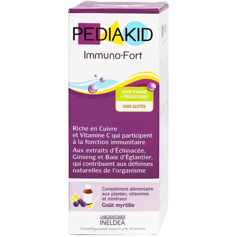 Siro Pediakid Immuno-Fort hỗ trợ tăng đề kháng, giúp bảo vệ sức khỏe (125ml)