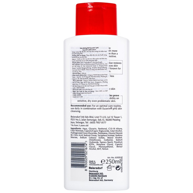 Sữa dưỡng thể cho da nhạy cảm Eucerin pH5 Lotion (250ml)
