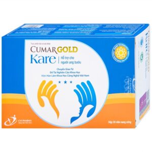 Viên uống CumarGold Kare CVI Pharma hỗ trợ giảm nguy cơ mắc ung bướu (3 vỉ x 10 viên)