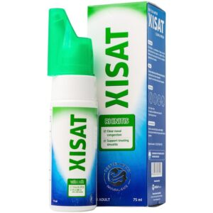 Xịt mũi nước biển sâu Xisat 75ml thông mũi, dễ thở, hỗ trợ điều trị viêm mũi xoang