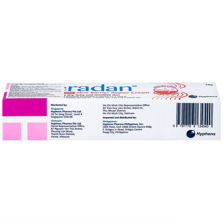 Kem bôi cho bé Ceradan Ceramide Skin Barrier Repair Cream dưỡng ẩm, phục hồi da (10g)