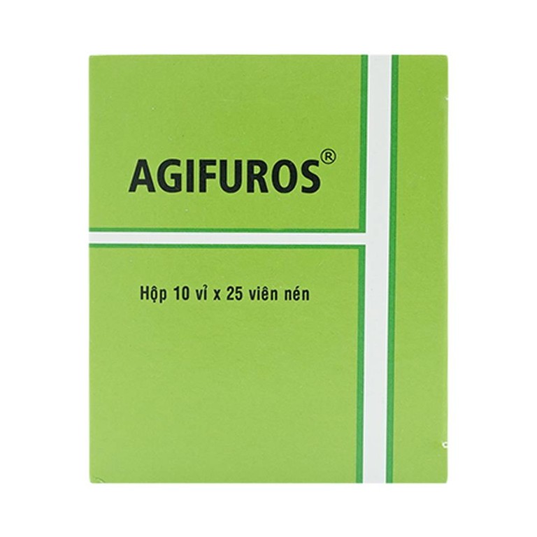 Thuốc Agifuros 40mg Agimexpharm điều trị phù phổi cấp, phù do tim, gan, thận (10 vỉ x 25 viên)