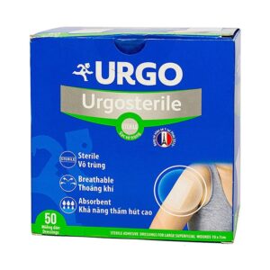 Băng gạc Urgosterile size 10cm x 7cm vô trùng, thoáng khí, khả năng thấm hút cao (50 miếng)