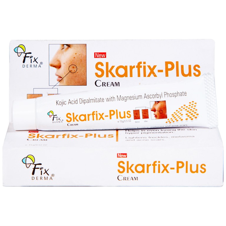 Kem làm sáng da Skarfix-Plus Cream Fixderma mờ vết thâm, đốm đen (15g)
