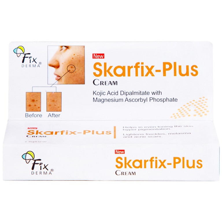 Kem làm sáng da Skarfix-Plus Cream Fixderma mờ vết thâm, đốm đen (15g)