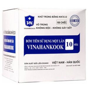 Bơm tiêm sử dụng một lần Vinahankook 10ml/cc được khử trùng bằng khí E.O (100 cái)