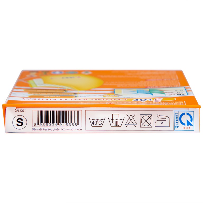 Khẩu trang sợi hoạt tính Kissy For Kids size S cho bé giúp lọc sạch không khí, ngăn bụi, khí ô nhiễm