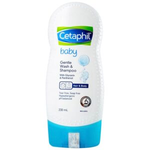 Sữa tắm gội em bé Cetaphil Baby Gentle Wash and Shampoo Hair and Body làm dịu da, không gây kích ứng (230ml)