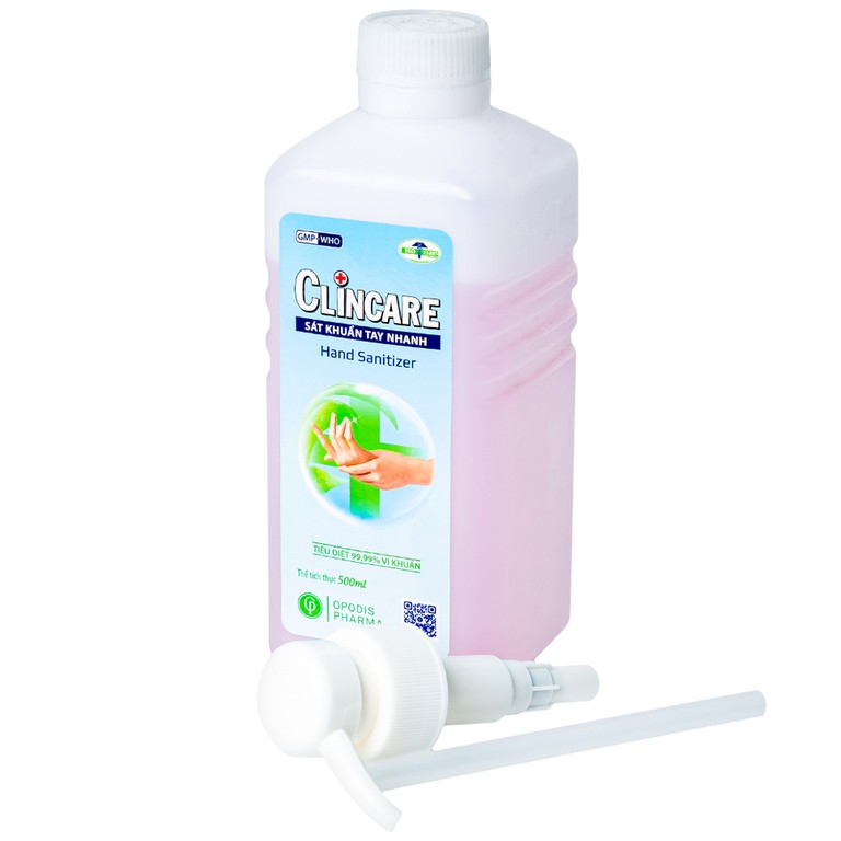 Sát khuẩn tay nhanh Clincare Opodis Pharma tiêu diệt 99,99% vi khuẩn, sát khuẩn tay nhanh (500ml)